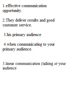 Module 1 Communicating in Business quiz